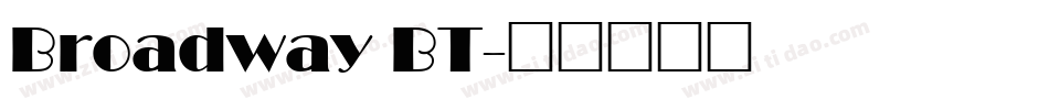 Broadway BT字体转换